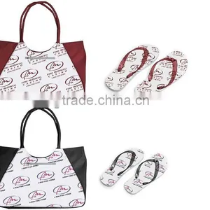 Beach Tote Bag With Flip Flop thumbnail-1