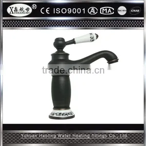 Hot Sale Kitchen Faucet Antique Brass Swivel Bathroom Basin Sink Mixer Tap Double Handle thumbnail-2
