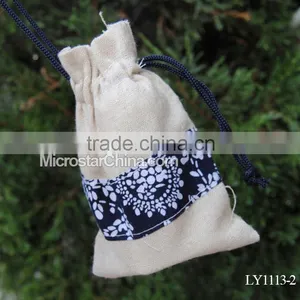 10*13cm IN Stock Burlap Christmas Bag for Jewelry thumbnail-3