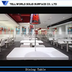 Restaurant Artificial Stone Top Dining Table/Dining Room Furniture thumbnail-4