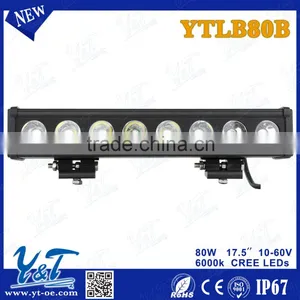 Energy Saving Single Row Straight 80W Orange Light Bar Dot Approved Led Light Bar for Jeep thumbnail-4