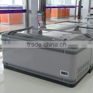 Island Freezer Supermarket Refrigeration Equipment CE Commercial Freezer Curved Freezer Island Freezer thumbnail-1