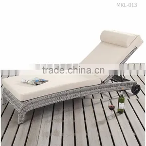 Modern Rattan Sunbed -Patio Outdoor Sun Lounger - Synthetic Rattan Gerneral Use Outdoor Sunbed thumbnail-1