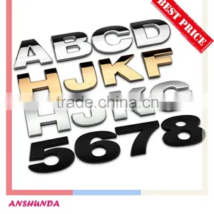 Custom Silver ABS Plastic Car Badge Emblem thumbnail-1
