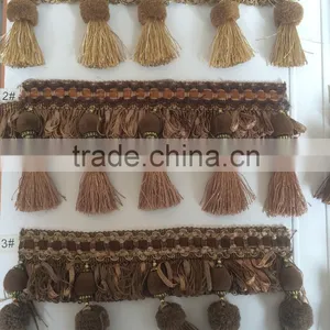 [YZLACE] Tassels Lace Curtains Wholesale 10004 thumbnail-1