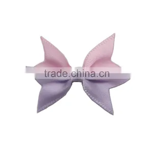 New Production Segmented Color Bowknot Shape Satin Rose Flowers Artificial thumbnail-2