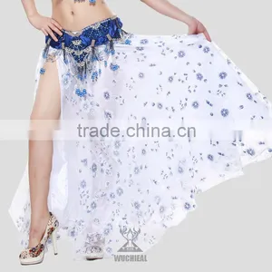 Wuchieal Cheap Belly Dancing Side-Opening Skirt With Stamping and Printing thumbnail-1