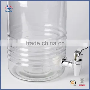 3.7L Glass Drink Beverage Dispenser Water Dispenser With Tap thumbnail-3