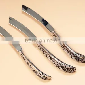 Metal Spork Flatware Sterling Silver Flatware Luxury Flatware Bronze Flatware Set thumbnail-5