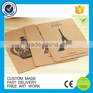 Customized Cheap Beer Coasters, Promotional Cork Coaster, Printed With Logo Cork Coaster thumbnail-1