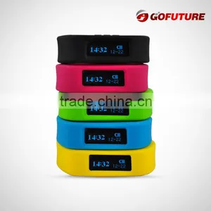 2015 New Products Promotional Sports Running Pedometer Bracelet Bluetooth Rubber Sport Biker Bracelets thumbnail-3