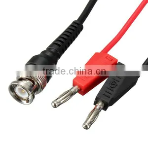 BNC Q9 To Dual 4mm Stackable Banana Plug With Socket Test Leads Probe Cable thumbnail-4