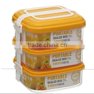 Compartment DIY Adjustable FDA Certificated Stacking Plastic Snap Closure Food Container thumbnail-1