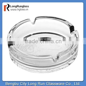 LongRun Transparent Office Glassware OEM Original Ashtray With Round Bottom thumbnail-1