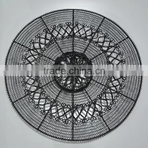 Round Wire Metal Wall Art in Antique Finish thumbnail-1