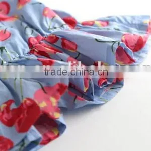 Beautiful Baby Girls Ruffle Shirt Back Big Bow Girls Ruffle Shirt thumbnail-2