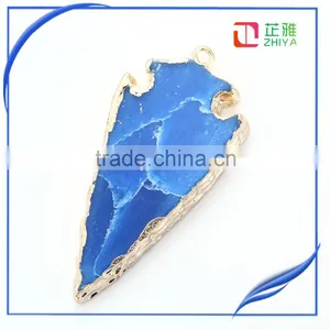 2016 Wholesale Pave Stone Druzy Pendant, Crystal Quartz Charming Jewelry thumbnail-3