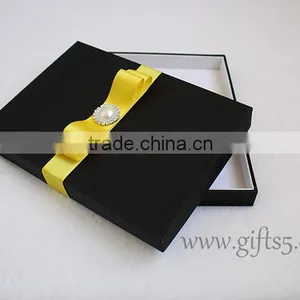 Luxury Black Wedding Invitation Boxes for Cards thumbnail-3