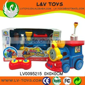 Plastic Toys 2CH rc Train With Light and Music thumbnail-1