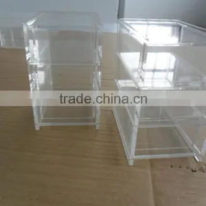 Acrylic Display Cosmetic Product Display Stands , Black Display for Cosmetic thumbnail-3