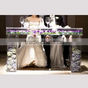2016 Arcylic Wedding Table for Bride and Groom , Wedding Mandap Table thumbnail-2