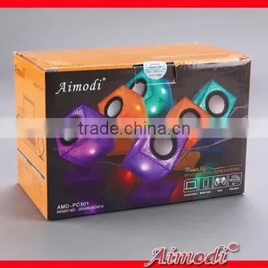 Colorful Light Speaker, LED Colorful Light Speaker, Portable LED Colorful Light Speaker for Computers thumbnail-6