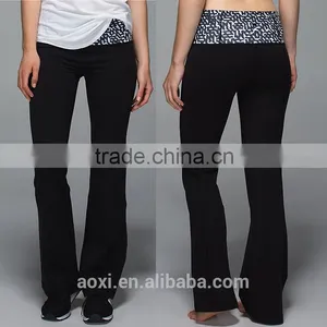 OEM Service Custom Design Print Waist Loose Fit Adult Long Yoga Pants for Women thumbnail-1