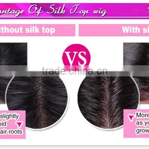 Trade Assurance Silk Top 100% Raw Unprocess Remy Virgin Human Hair Full Lace Wigs With Bangs thumbnail-5