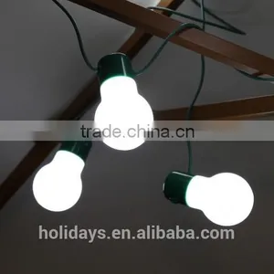 6M White Solar Party Festoon LED Light Bulb thumbnail-5