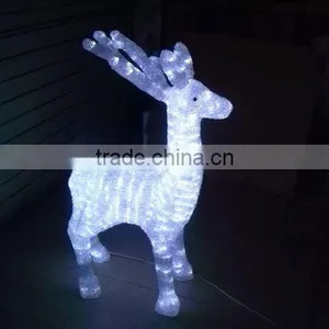3D Motif Light With Deer , Christmas Animals Light thumbnail-1