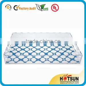 Customized High Quality Clear Acrylic Tray With Insert thumbnail-2