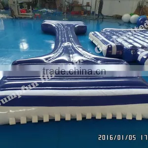 Inflatable Air Mat/Inflatable Floating Platform Aqua Playground Inflatable Cross Floating Mattress thumbnail-3