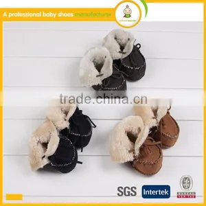 Wholesale Shoes Soft Genuine Leather Cotton Yarn Baby Shoes for in Spanish thumbnail-4