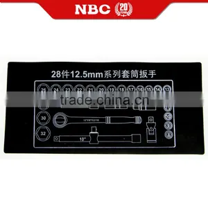 28 Pcs Socket Wrench Set Tools Kit With Case Heavy Duty thumbnail-3