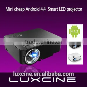 New Arrival! PTP200C 2 in 1 LED Projector + TV BOX 2000 Lumens in Android WIFI Bluetooth Smart Beamer thumbnail-1