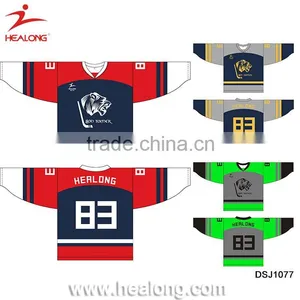 China Factory Custom Sublimaiton Ice Hockey Jersey Cheap Equipment thumbnail-1