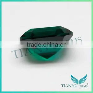 1 Carat Emerald 6.5x6.5 mm Emerald Cut Synthetic Emeralds for Sale thumbnail-3