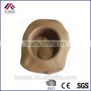 Folding Straw Cowboy Hat For Sale Fedora Straw Hat thumbnail-3