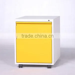 Office Furniture Two Drawer Steel Filing Mobile Cabinet With Wheel thumbnail-3