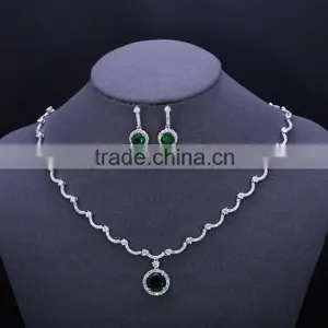 Wholesale Bridal Jewelry Set,shinning White Stone Jewelry Set,christmas Gifts thumbnail-3