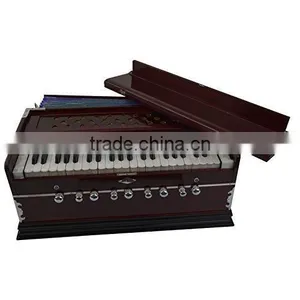 Indian Musical Instrument Harmonium PROFESSIONAL GRADE 3 1/2 OCTAVE 9 STOPS SHRUTI 440Hz YOGA MANTRA KIRTAN thumbnail-1