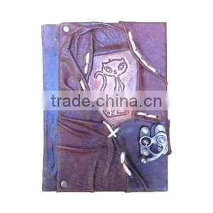 NOTEBOOK - DIARY - SKETCHBOOK- %100 REAL LEATHER-HIGH QUALITY- HANDMADE VARIOUS DESIGNS JOURNAL -2014 DESIGN DIARY - DIFFERENT- thumbnail-2