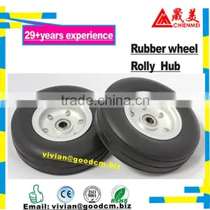Rubber Wheel Aluminum Wheel With Ball Bearing /Metal Wheels/aluminum Rim Wheel thumbnail-5