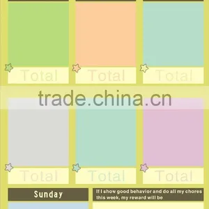 Custom Design Multi Purpose Magnet Chores Chart Daily Kids Schedule Dry Erase Weekly Calendar thumbnail-6