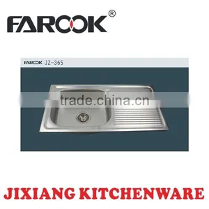 80x43cm Stainless Steel Kitchen Sink thumbnail-1