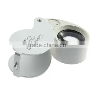40X 25mm POWER JEWELER LOUPE LED LOOP MAGNIFIER MAGNIFING GLASS LIGHTED thumbnail-1