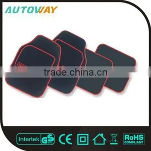 Colorful Waterproof And Dustproof Car Mats With Red Circle Line thumbnail-1