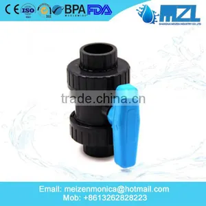 MZL Plastic Handle 4 Inch Pvc Ball Valve With Good Quality thumbnail-1
