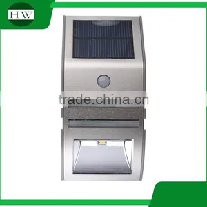 Solar Power 2 Leds Solar Garden Ligths PIR Sensor Light Path Wall Yard House Door Emergency Solar Lights thumbnail-1