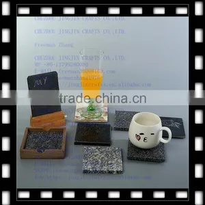 Elegant Classic Rough Edge Etched Black Slate Coaster/slate Coaster thumbnail-4